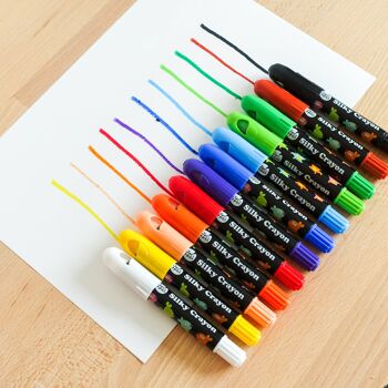 Crayons lavables soyeux - 12 couleurs 6