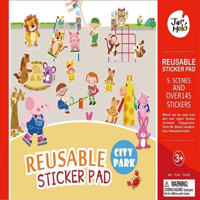 Reusable Sticker Pad Set - City Park