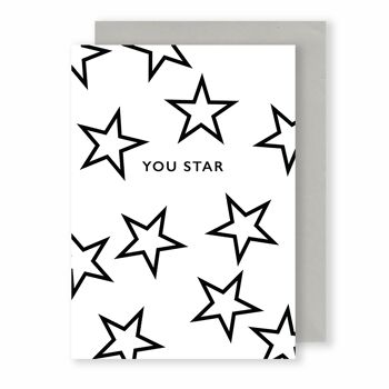 Vous Star | Carte de voeux | Monochrome Plus