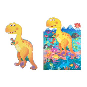 Série de puzzles thématiques au sol - Paradis des dinosaures 2