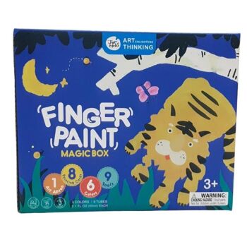 Finger Paint Magic Box - 6 couleurs avec tampons 1