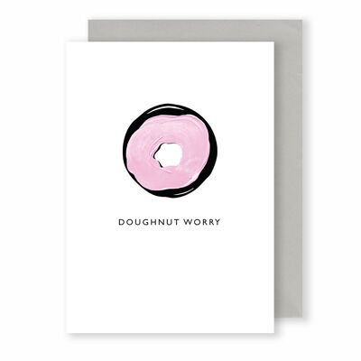 Donut Sorge | Grußkarte | Monochrom Plus