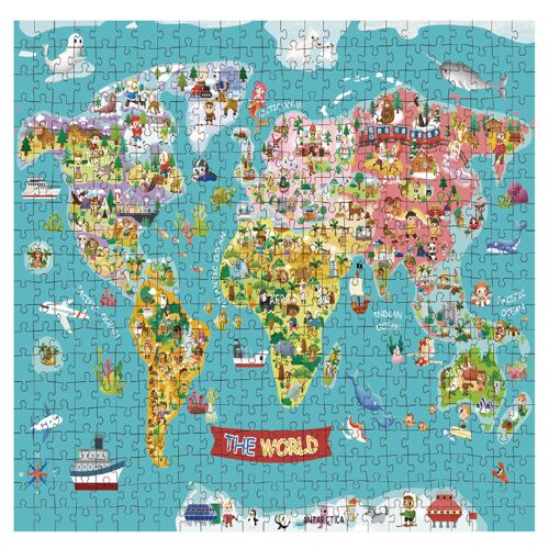 wholesaleinkedbrands: Map of the World - 300 Piece Jigsaw Puzzle