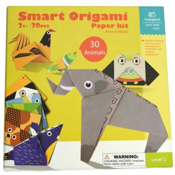 Kit Papier Origami Intelligent - Monde Animal 2