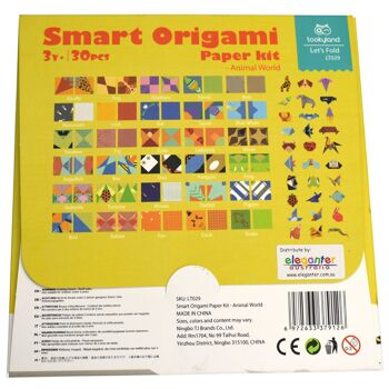 Kit Papier Origami Intelligent - Monde Animal 3
