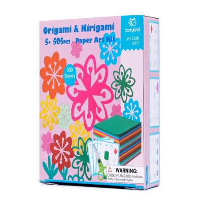 Kit artistico di carta Origami e Kirigami - Fiore