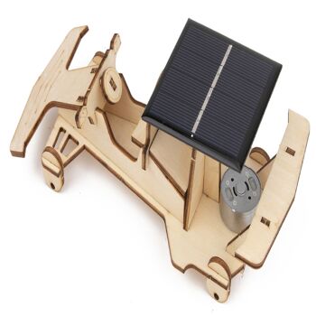 Voitures en bois 3D DIY - Voiture de course solaire 5