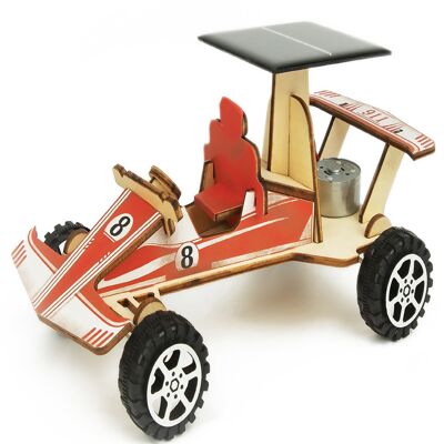 Coches de madera 3D DIY - Coche de carreras solar