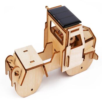 Voitures en bois 3D DIY - Camion solaire 6