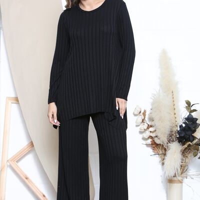 Black Relaxed fit winter loungewear