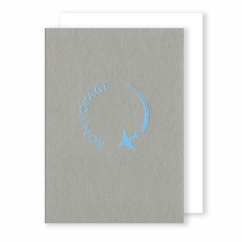 Bon Voyage | Greeting Card | Faded Grey