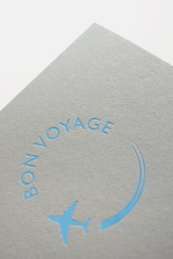 Bon voyage | Carte de voeux | Gris délavé 2