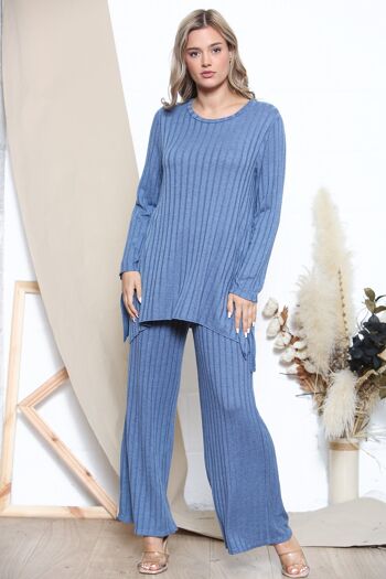 Tenue d'intérieur d'hiver Relaxed Fit Bleu 1