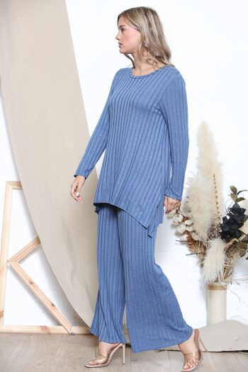 Tenue d'intérieur d'hiver Relaxed Fit Bleu 2