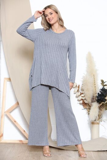 Loungewear d'hiver Relaxed Fit Gris 1