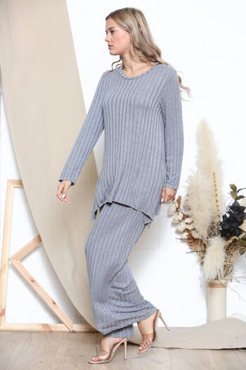 Loungewear d'hiver Relaxed Fit Gris 2