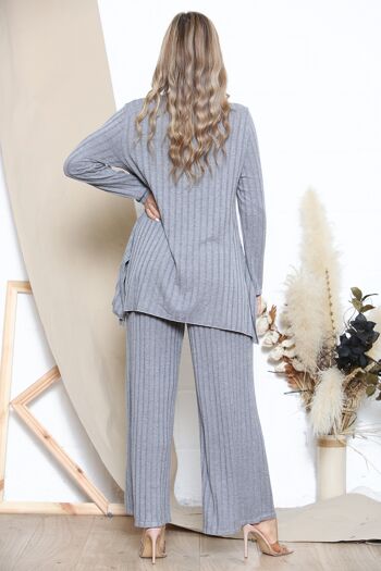 Loungewear d'hiver Relaxed Fit Gris 3