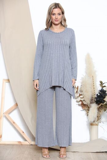 Loungewear d'hiver Relaxed Fit Gris 4
