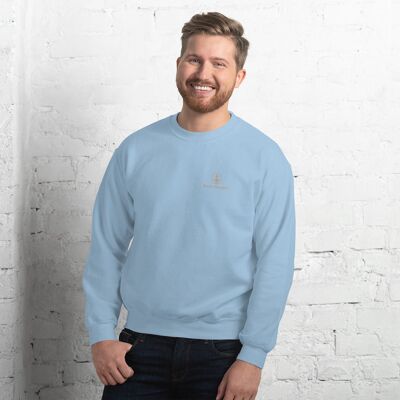 Sweat BM unisexe - Bleu clair - XL