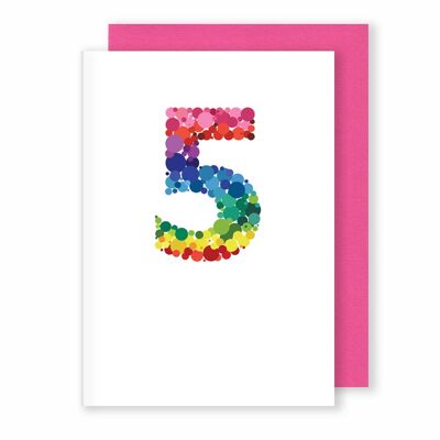 5 | Carte d'âge / anniversaire | Des points lumineux