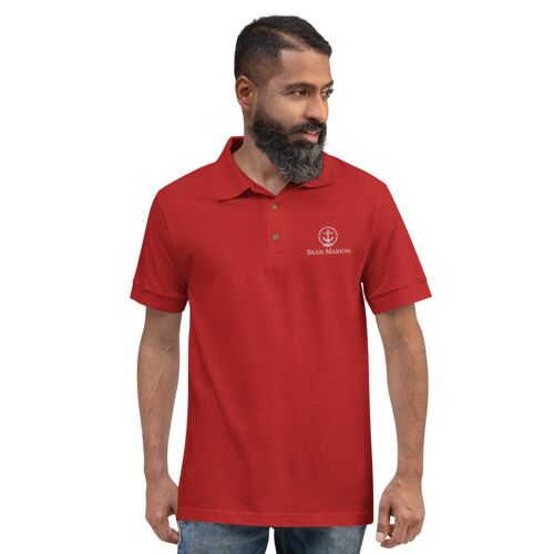Sailor Polo Shirt - Red - XL