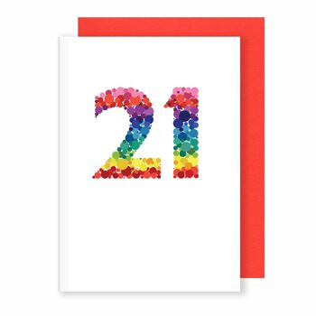 21 | Carte d'âge / anniversaire | Des points lumineux 1