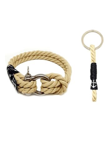 Bracelet et porte-clés nautique marin