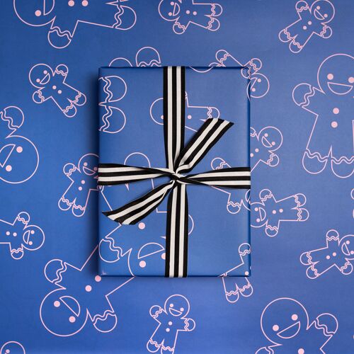 Gingerbread Men, Luxury  Christmas Wrapping Paper
