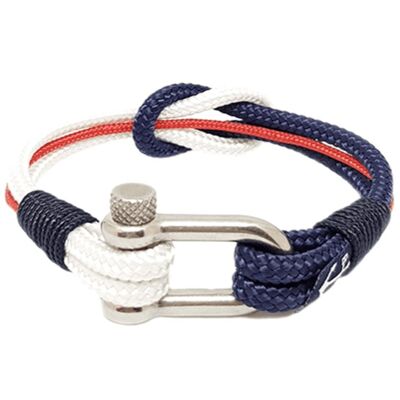 Bracelet Nautique Blanc, Bleu, Rouge et Noir