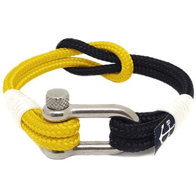 Yellow and Black Nautical Bracelet