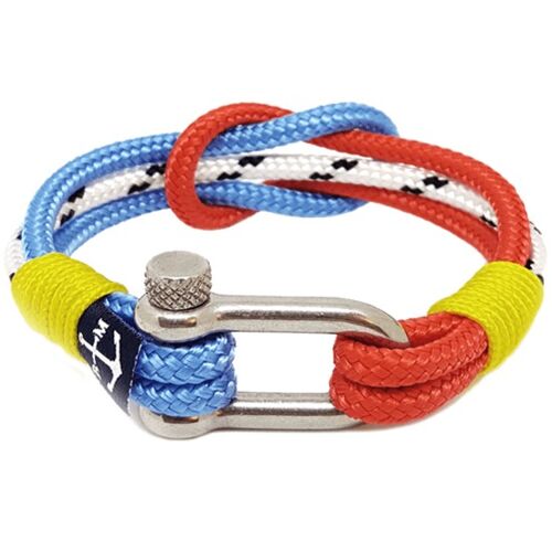 Yellow, Red, Blue, White Nautical Bracelet