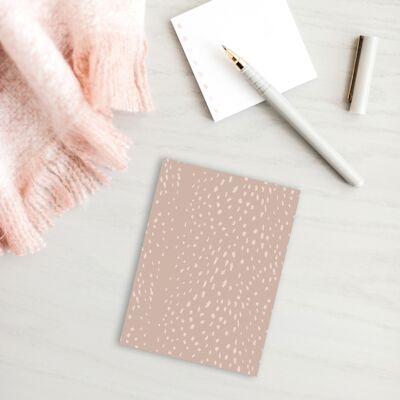Cuaderno A6 Dusty Pink Animal Dots