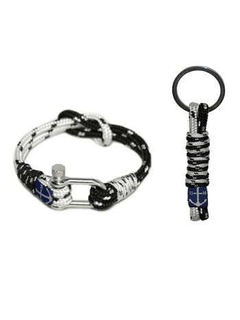 Bracelet nautique Clodagh et porte-clés - 15 cm