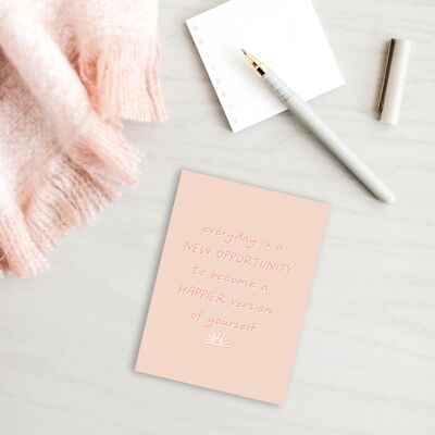 Cuaderno A6 Happier Quote