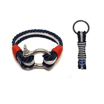 Bracelet & porte-clés nautique Eimear - 16 cm
