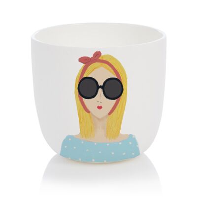 Blonde girl cup