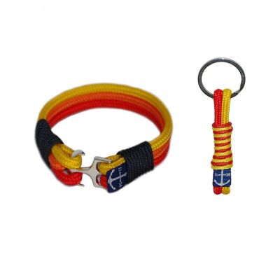Rainbow Nautical Bracelet and Keychain