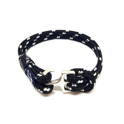 Bracciale nautico in bianco e nero dei marinai