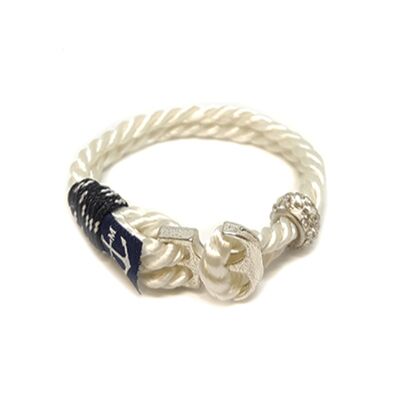 Bracelet Nautique Ancre Perles de Cristal