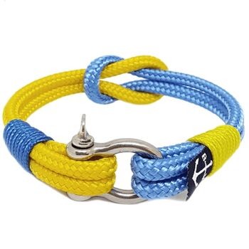 Bracelet Nautique Jaune et Bleu