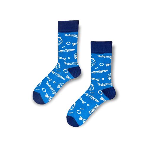 Novelty Socks for Men and Women | Patterned Socks Unisex | Funky Socks | Fun Colourful Silly Cotton Socks | Best Funny Crazy Happy Gifts for Men and Women | Carnival Fishes | Pair