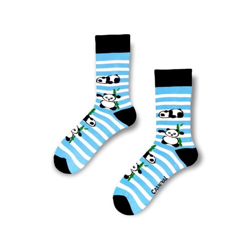 Novelty Socks for Men and Women | Patterned Socks Unisex | Funky Socks | Fun Colourful Silly Cotton Socks | Best Funny Crazy Happy Gifts for Men and Women | Carnival Panda | Pair