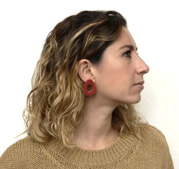 Boucles d'oreilles Celia en céramique légère différentes couleurs 1