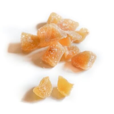 Organic candied ginger "Cubes" BULK - 2,5KG