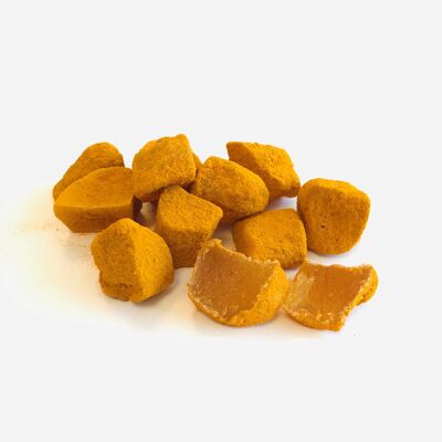 Candied ginger "Cubes" with Organic Turmeric BULK - 5KG
