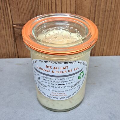 Rice pudding, caramel & fleur de sel (glass jar / traditional jars)