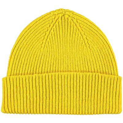 Lambswool Beanies & Bobble Hats BEANIE - electric yellow