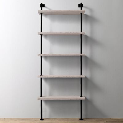 BOX-IT - 5 Shelf Industrial Single Shelving Unit - Lime / Black