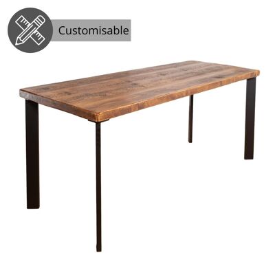 Froswick Industrial Dining Table - Single Pin Box Legs