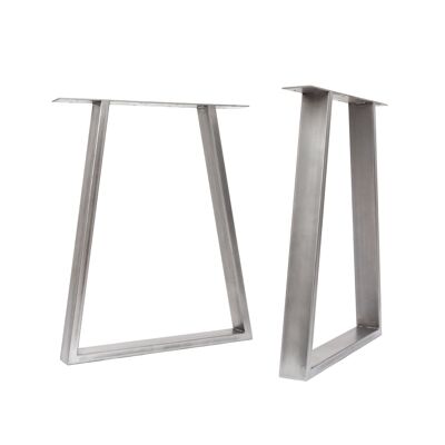 Industrial Box Section Legs - Trapezium - Raw Steel
